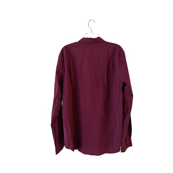 Hawker Rye Red Checkered Button-Up Long-Sleeve Shirt Regular Fit 100%Cotton NWOT - Picture 7 of 11